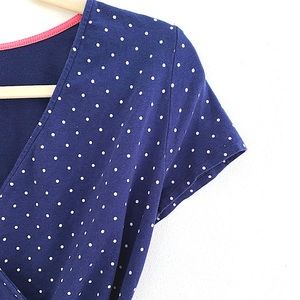 Old Navy Maternity Navy Polka Dot Top